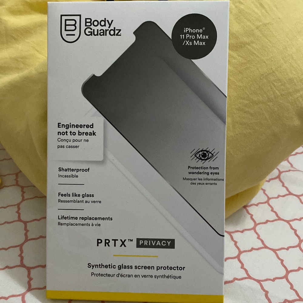 iPhone 11 ProMax/XS Max PRTX Privacy Shatterproof Synthetic Screen Protector